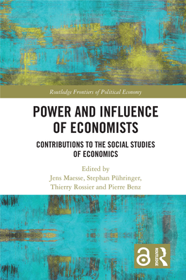 Power and Influence of Economists; Contributions to the Social