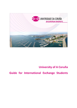 University of a Coruña Guide for International Exchange Students