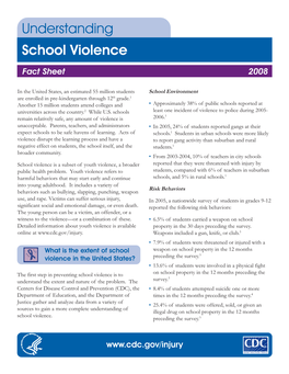 School Violence Fact Sheet.Pmd