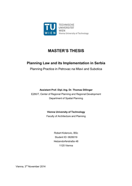 Master's Thesis