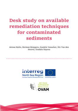 Desk Study on Available Remediation Techniques for Contaminated Sediments