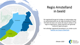 Regiobeeld Amstelland Is Te Vinden Op De Website Van Zorg En Zekerheid