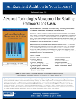 Advanced Technologies Management for Retailing: Frameworks and Cases