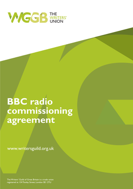 BBC Radio Commissioning Agreement