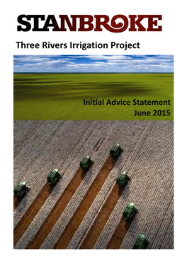 Three Rivers Irrigation Project Initial Advice Statement