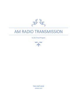 Am Radio Transmission