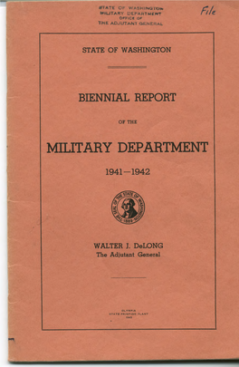 1941-1942 Adjutant General's Report