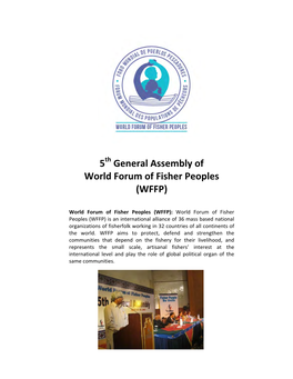 Report of 5Th General Assembly