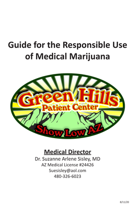 GHPC Guide for the Responsible Use of Medical Marijuana
