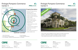 Prologis Pompano Commerce Center II Prologis Pompano Commerce