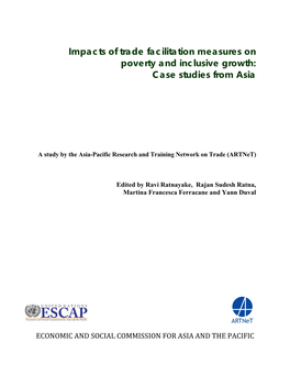 Impacts of Trade Facilitation Measures on Poverty and Inclusive Growth: Case Studies from Asia