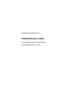 Annual Financial Statements Of
