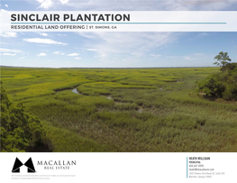 Sinclair Plantation Residential Land Offering | St