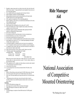 National Association of Competitive Mounted Orienteering
