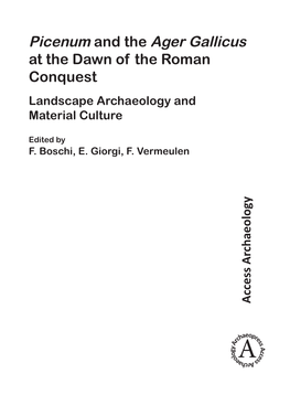 Picenum and the Ager Gallicus at the Dawn of the Roman Conquest