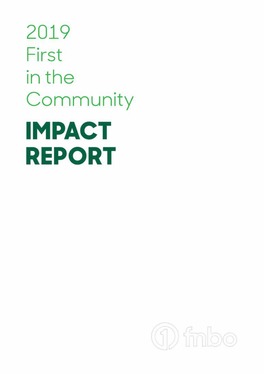 2019 First in the Community Impact Report