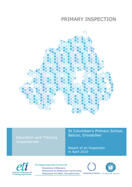 Short Inspection St Columbans Primary School Belcoo Enniskillen