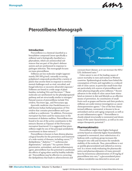 Pterostilbene Monograph