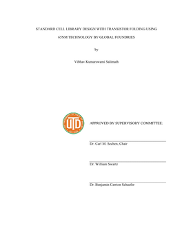 Standard Cell Library Design with Transistor Folding Using