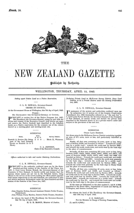 New Zealand Gazette