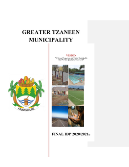 Greater Tzaneen Municipality FINAL IDP 2020/2021 Page 3 of 345