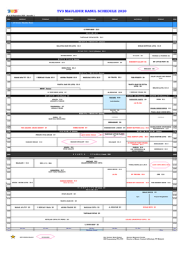 Maulidur Rasul Schedule 2020