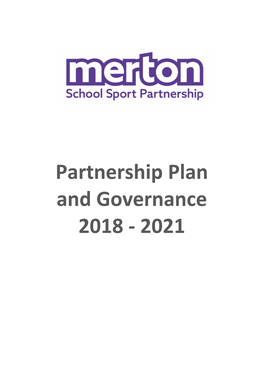 Partnership Plan and Governance 2018 - 2021