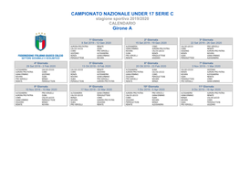 CAMPIONATO NAZIONALE UNDER 17 SERIE C Girone A