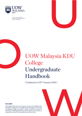 Undergraduate Handbook 2021