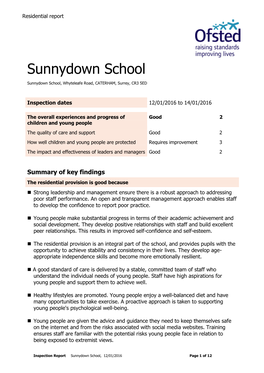 Sunnydown School