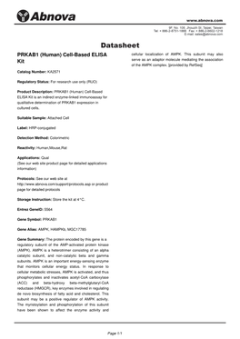 PRKAB1 (Human) Cell-Based ELISA Cellular Localization of AMPK