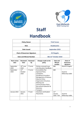 Staff Handbook