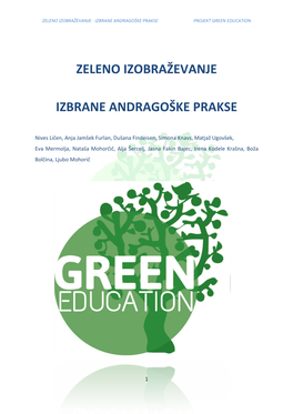 Zeleno Izobraževanje - Izbrane Andragoške Prakse Projekt Green Education