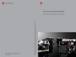The New Leica Summarit-M Family