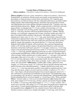 Vascular Plants of Williamson County Mimosa Strigillosa − POWDERPUFF, HERBACEOUS MIMOSA, VERGONZOSA [Fabaceae]