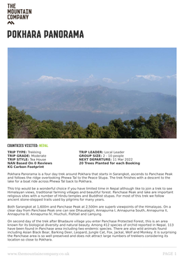 Pokhara P Pokhara Panorama