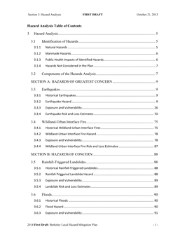 Berkeley Mitigation Plan Chapter 1