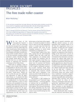The Free Trade Roller Coaster BOOK EXCERPT PASSAGES