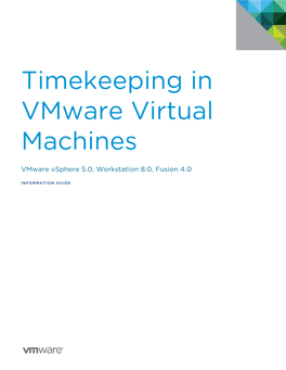 Timekeeping in Vmware Virtual Machines