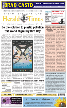 Be the Solution to Plastic Pollution This World Migratory Bird