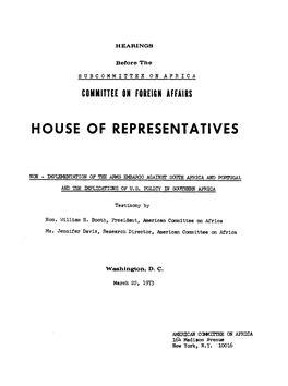 House of Representatives