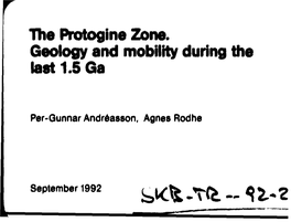 The Protogine Zone. Geology and Mobility During the Last 1.5 Ga ^ O