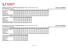 Timetable 0X1NAA9