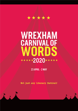 2020 of Words23 April - 2 May 27 Ebrill - 4 Mai 27 April - 4 May