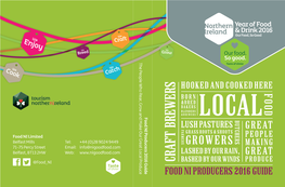 CRAFT BREWERS BASHED by OUR WINDS PRODUCE FOOD NI PRODUCERS 2016 GUIDE @Food NI