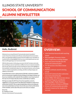 Illinois State University School of Communication Alumni Newsletter