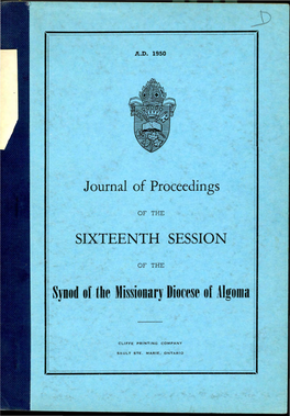Synod of the Missionary Diocese of Algoma