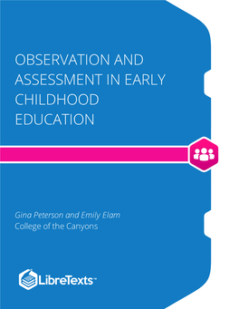 Book: Observation and Assessment in Early Childhood Education