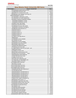 New Mexico State University 400 Items