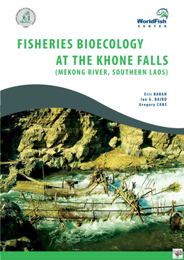 Fisheries Bioecology at the Khone Falls (Mekong River, Southern Laos)